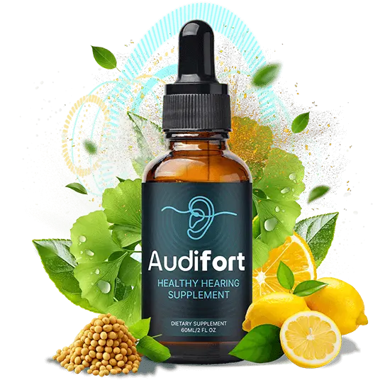 Audifort single dropper bottle with botanical ingredients